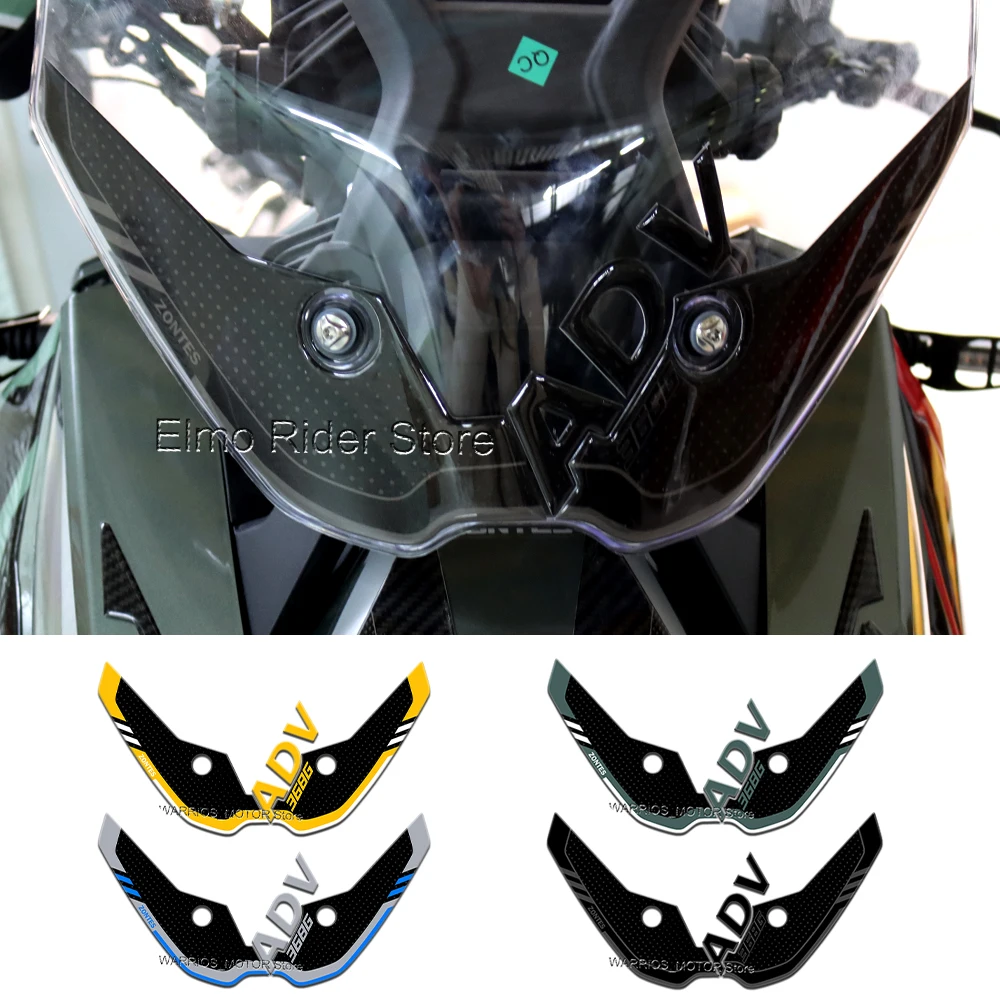 

Наклейка на переднее ветровое стекло мотоцикла 368G, защитная наклейка из 3D-эпоксидной смолы для ZONTES 368G 2025 2026, водонепроницаемая наклейка