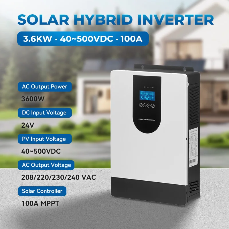 High Quality Household Solar Inverter 3.6KW Built in MPPT Solar Charge Controller All in One Inverter Home Solar System