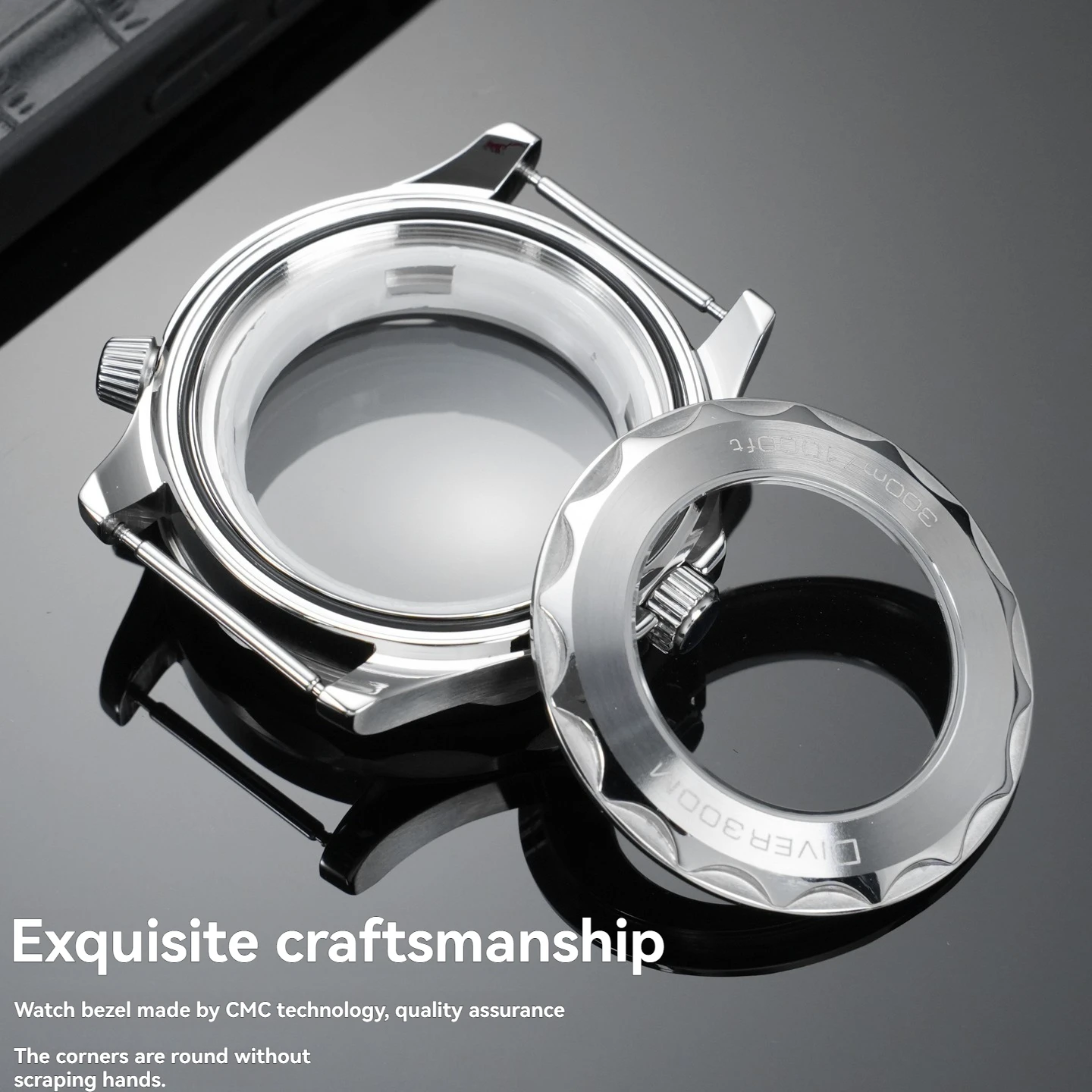 Stainless steel case for Omega Seamaster series with NH35/36 movement, stainless steel watch case accessories, summer new model