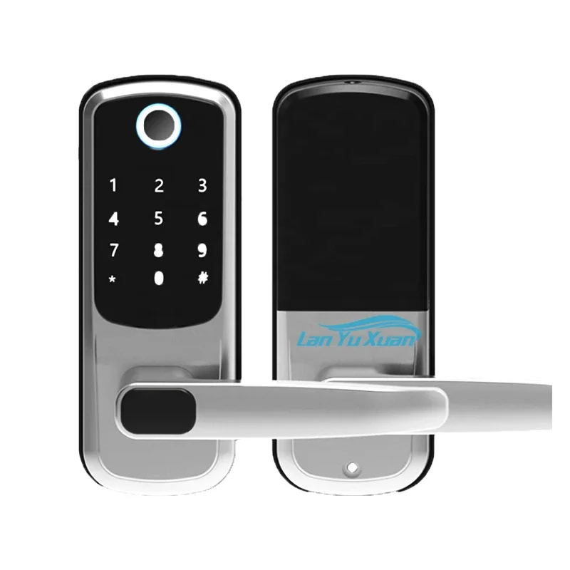 10 Pieces Tuya App Smart Door Lock Fingerprint Handle Pass Word    Biological Recognition