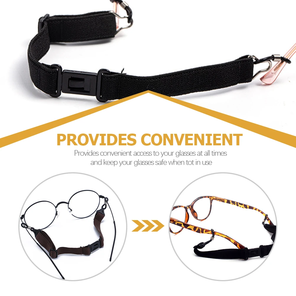 

3pcs Glasses Anti-Slip Cover Adjustable Strap Durable Eyewear Retainer Cord Fashionable Lanyard Accessory For Men Women