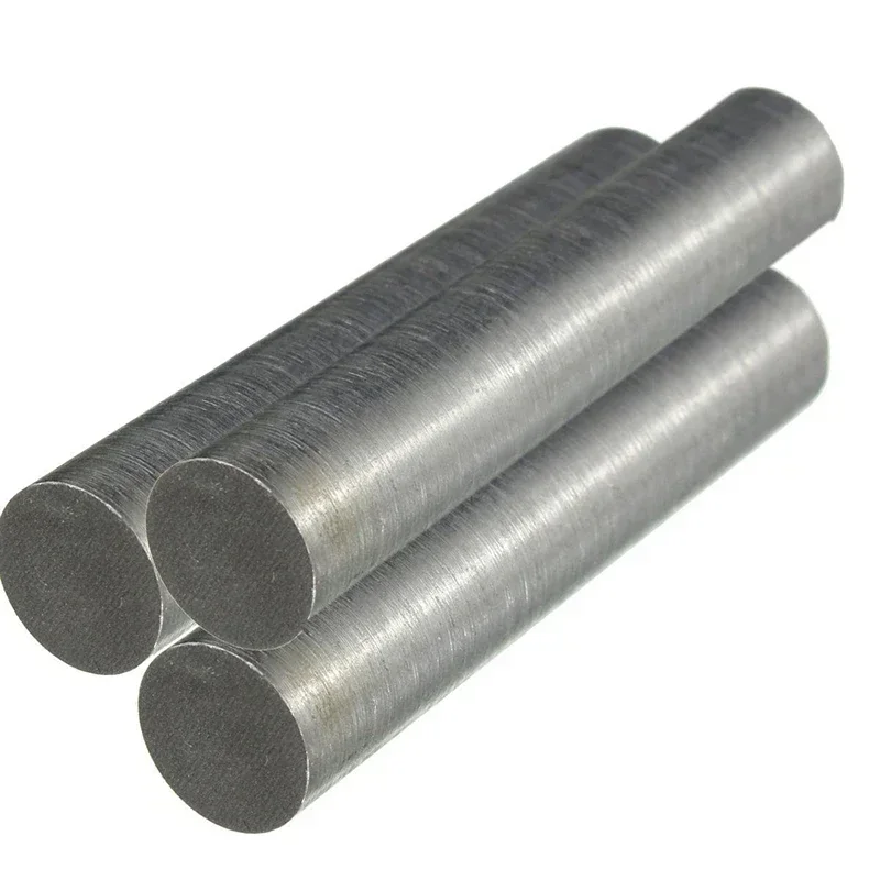 Batang Tungsten, batang logam Tungsten kemurnian tinggi, batang bulat 10mm X 50mm untuk alat listrik, aksesori tahan lama 1 buah