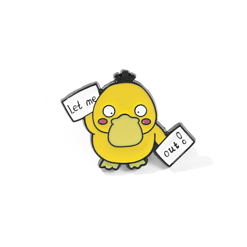 

Kawaii Pokemon Psyduck Enamel Brooch for Backpack Badge Cute Psyduck Pins for Kids Toys Gifts Fashion Jewelry Accessories