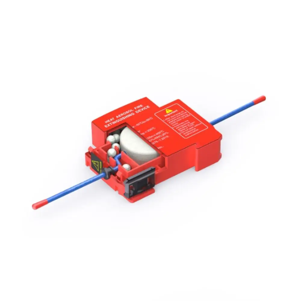 Dual-Line Design Flame Retardant Device Flame Retardant Automatic Activation Automatic Fire Extinguishing Sticker DIN Rail Mount