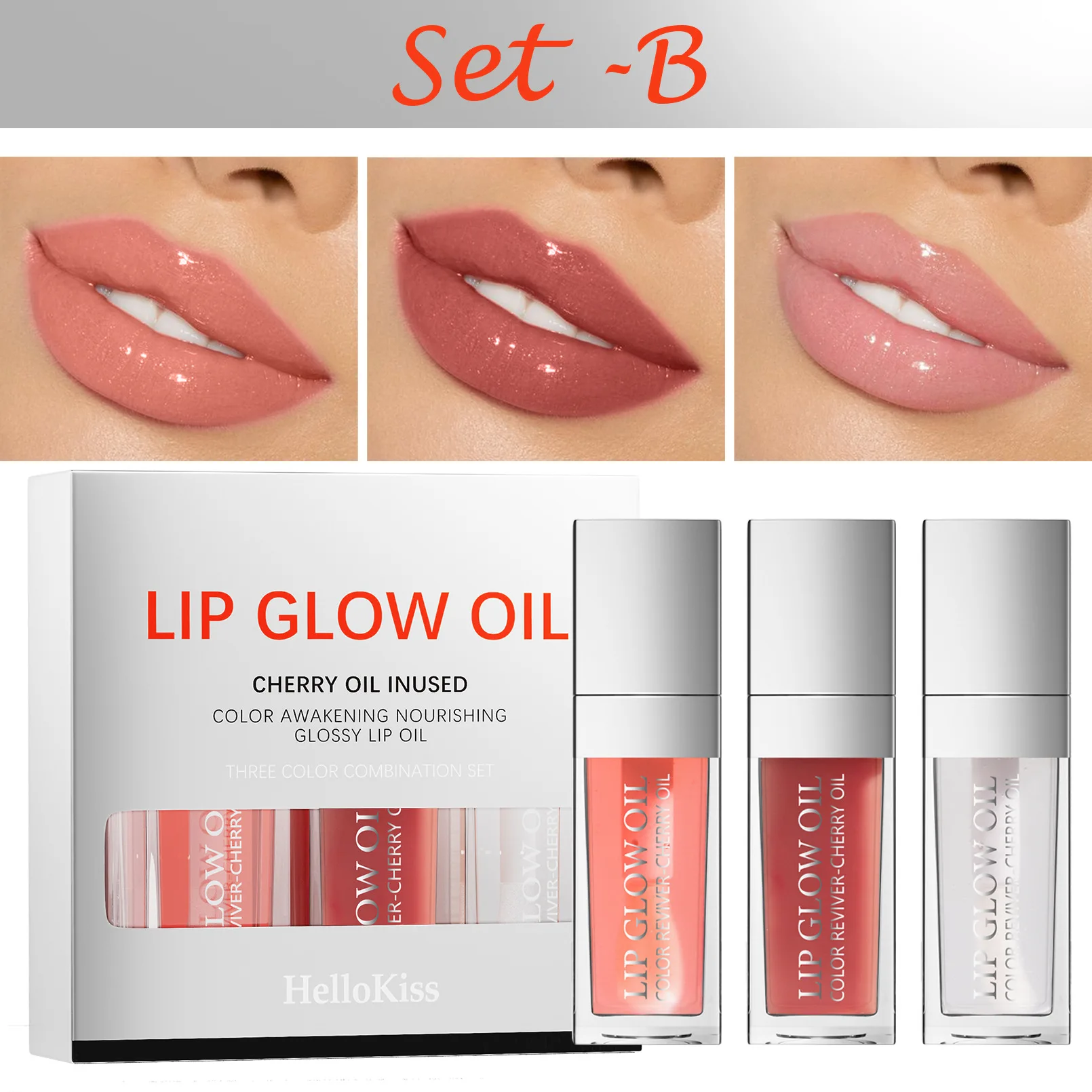 Hellokiss Hydrating Lip Gloss Oil Moisturizing Shine Lip Care with Long-Lasting Color & Nourishing Formula for Glossy Lips