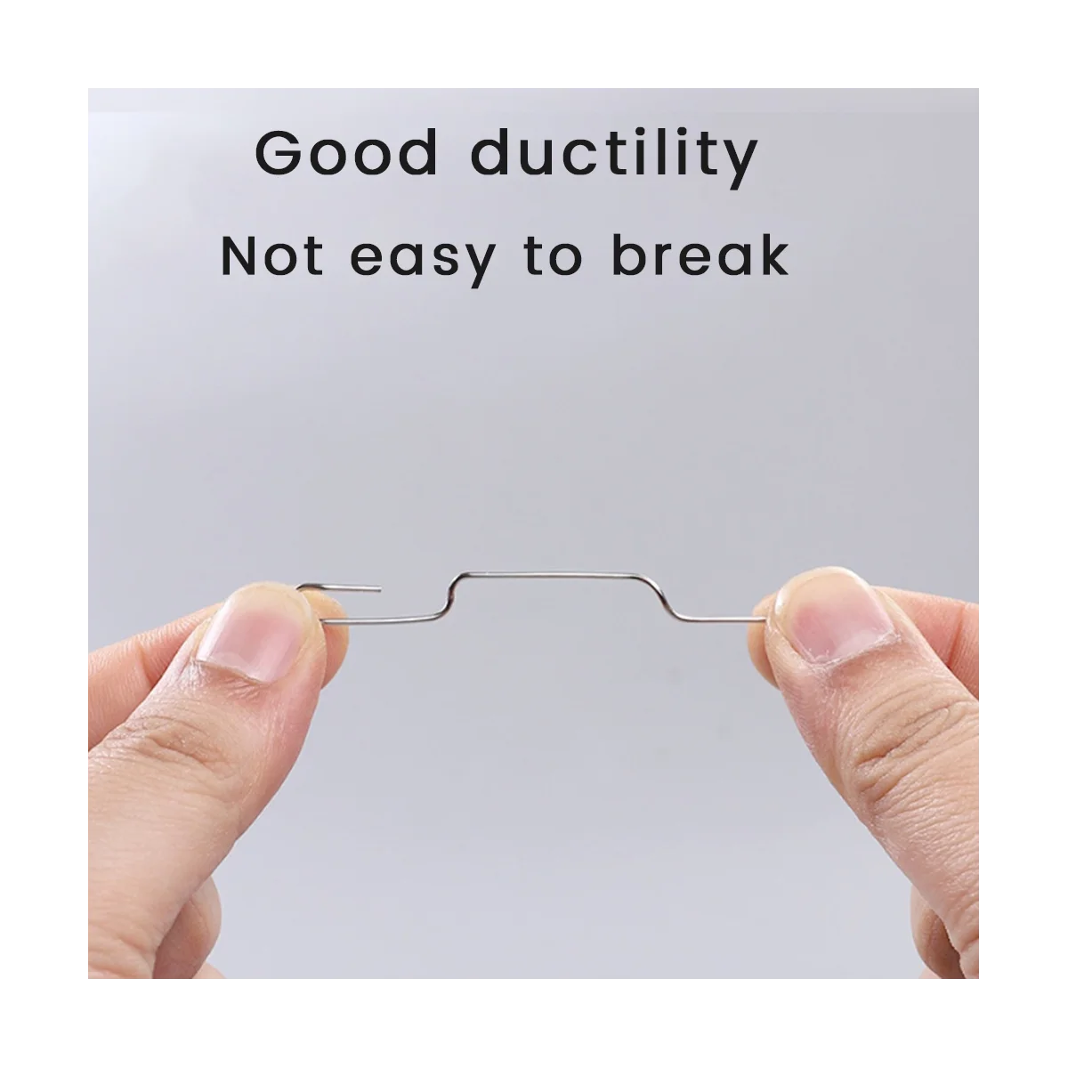 Nickel-Plated Paper Clip Back-Type Buckle Back-Line Needle Clip File Paper Office Supply Paper Clip