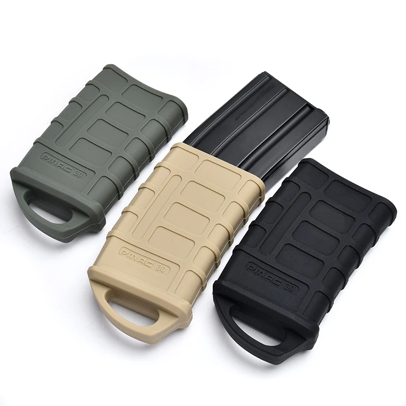 M4 M16 AR15 Fast Magazine Holster Rubber Case 5.56 Anti-slip Protective Sleeve Cover Airsoft Gun Cartridge Hunting Gear PMAG