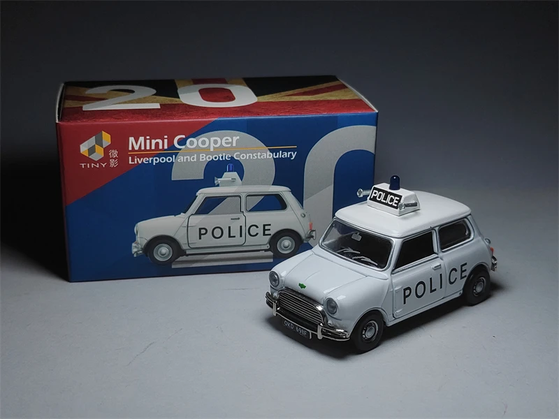 Tiny 1/50 Mini Cooper Liverpool and Bootle Constabulary Die Cast Model Car Collection Limited