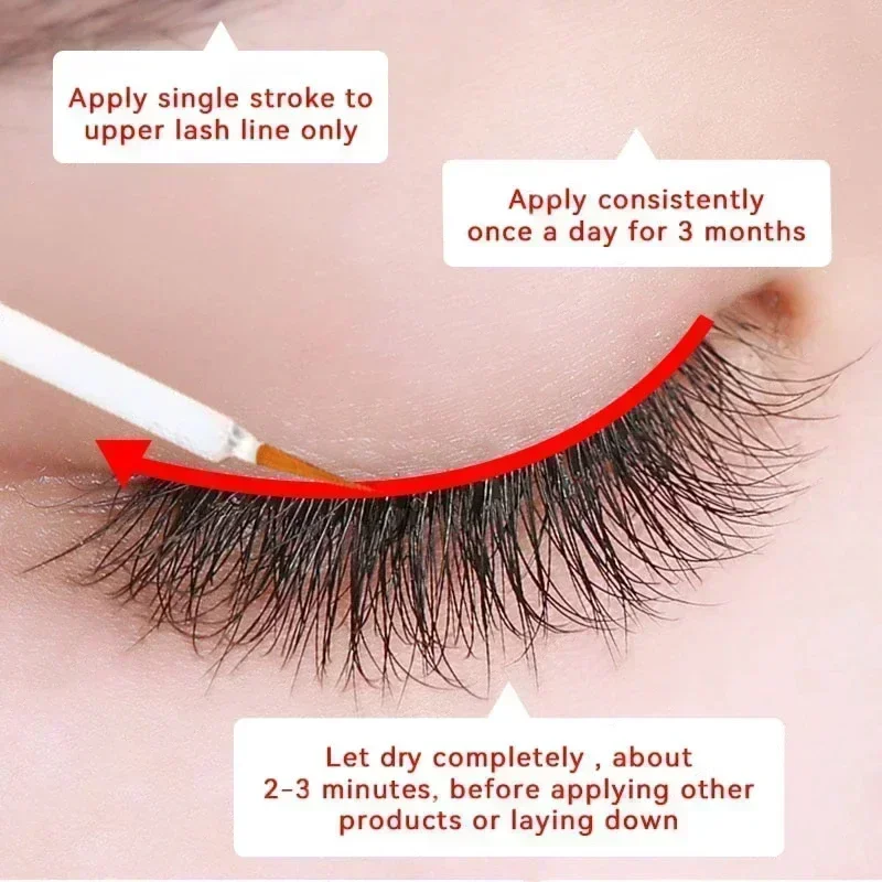 Fast Eyelash Growth Serum 7 Days Natural Eyelash Enhancer Longer Fuller Thicker Lashes Treatment Products Eye Care Makeup