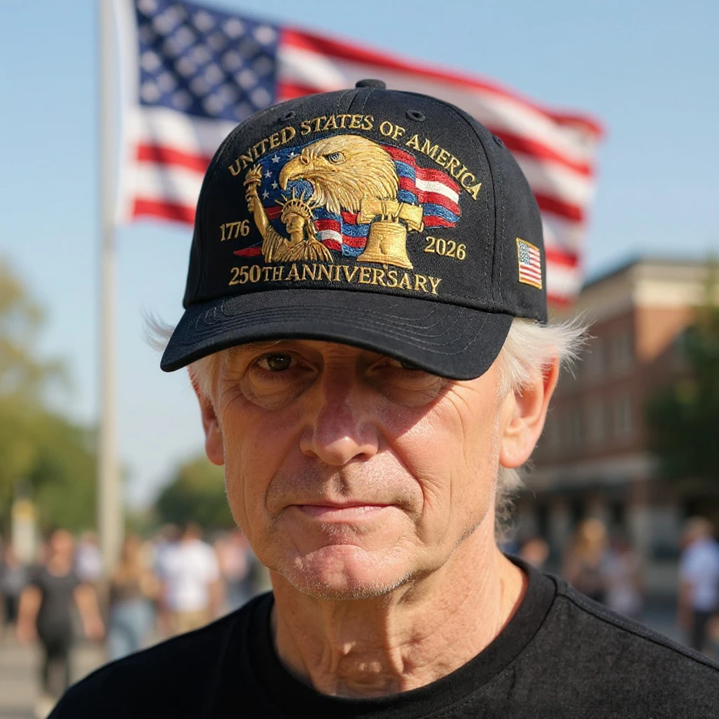 USA Marine Corps 250th Anniversary Baseball Cap Retro Washed Sports Hat Patriotic Trucker Hat for Men Women Veterans Enthusiasts