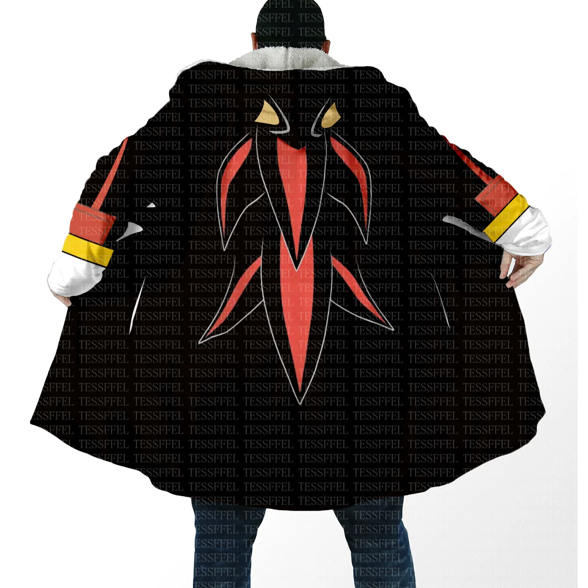 

Cosplay Cartoon Japanese Anime Funny Colorful Vintage Harajuku 3D Print Casual Unisex Winter Overcoat Cloak Hoody Causal Cape X1