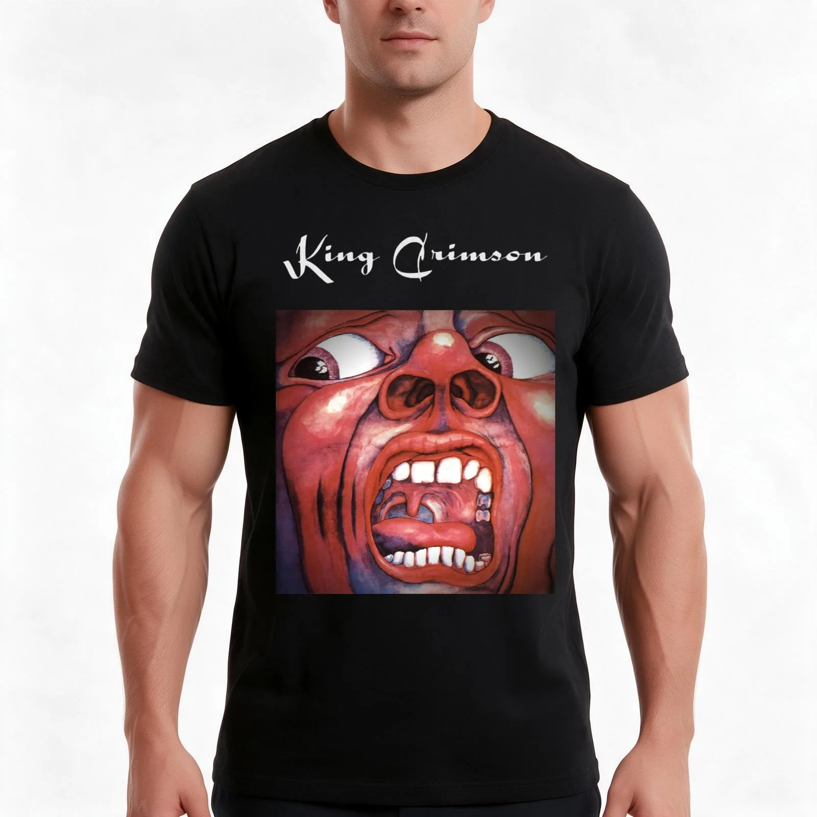 In the court of the crimson king - King Crims×n T-Shirt, Summer Casual Cotton Tee, Oversized Streetwear Tops, Unisex Men Women
