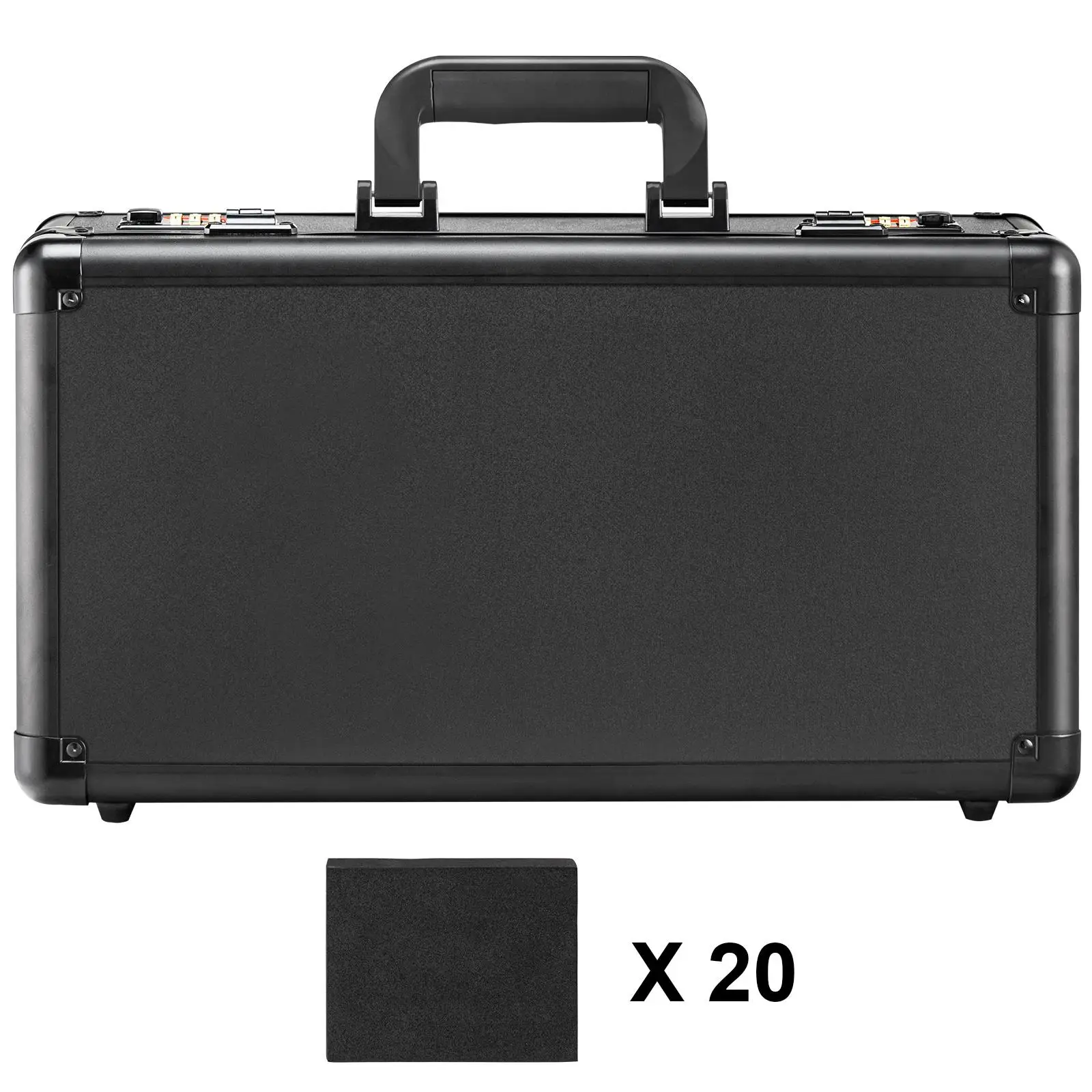 Graded Sports Card Storage Box 4 Slots Carrying Case with Coded Lock Foam Dividers for 120 Graded Cards 84 Graded Cards 96 Graded Cards 428 Top Loaders or 999 Loose Cards