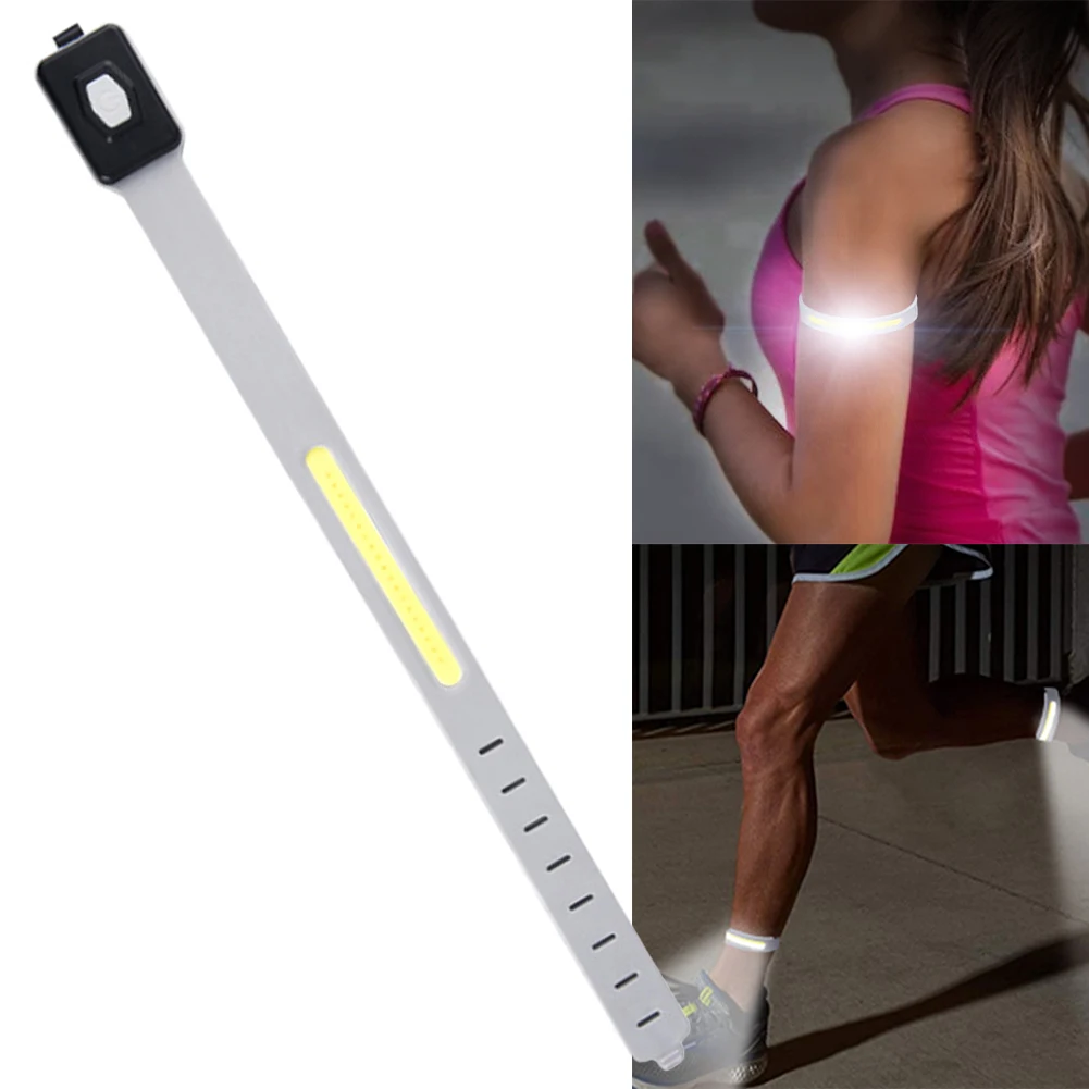 USB Rechargeable Flashing Light LED Armband Light For Night Running Hiking Outdoor Sports Light Arm Night Flash Light