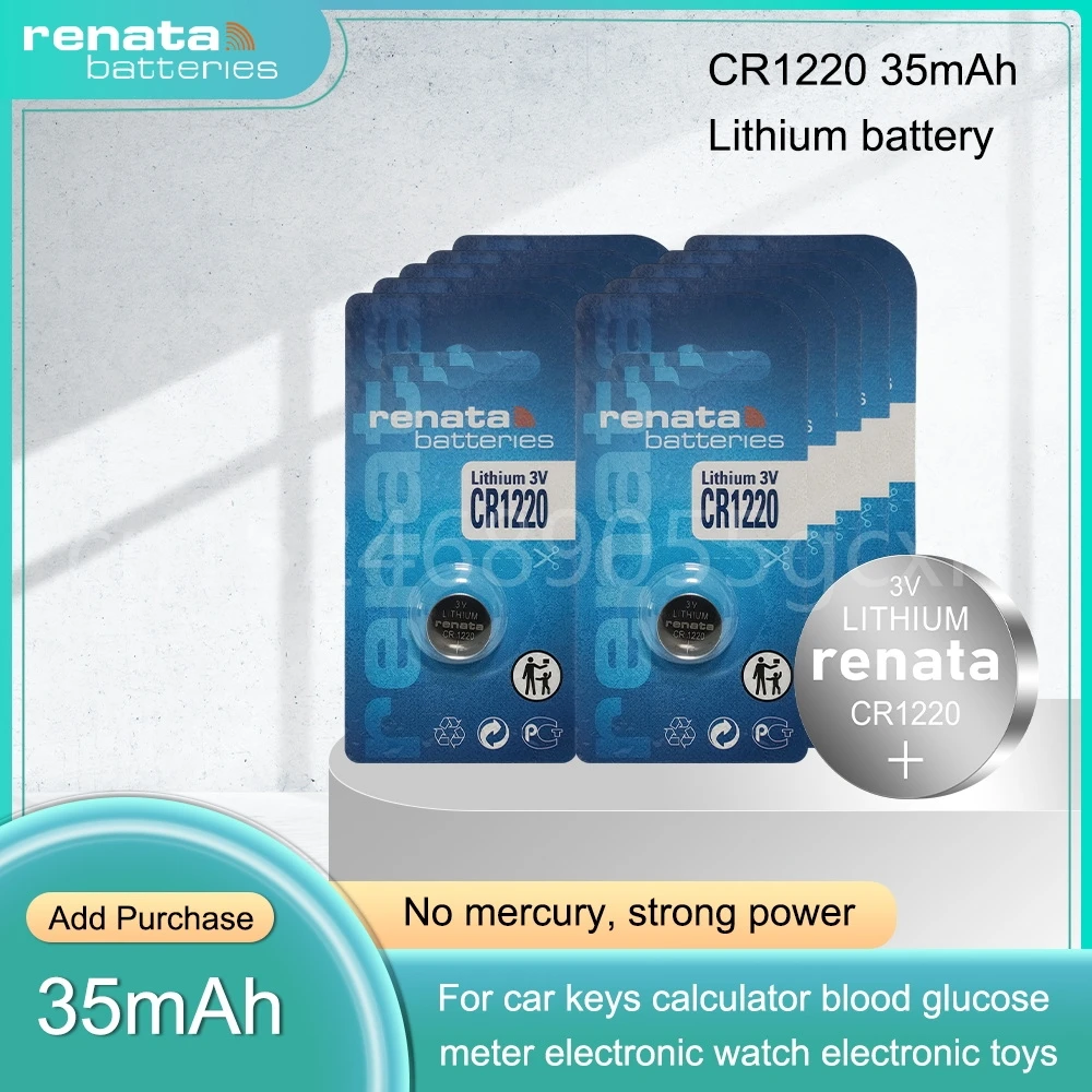 RENATA CR 1025 DL1025 BR1025 5022LC KCL1025 CR1025 3V 30mAh Lithium Battery Remote Control Clock Watch Coin Cell Batteries