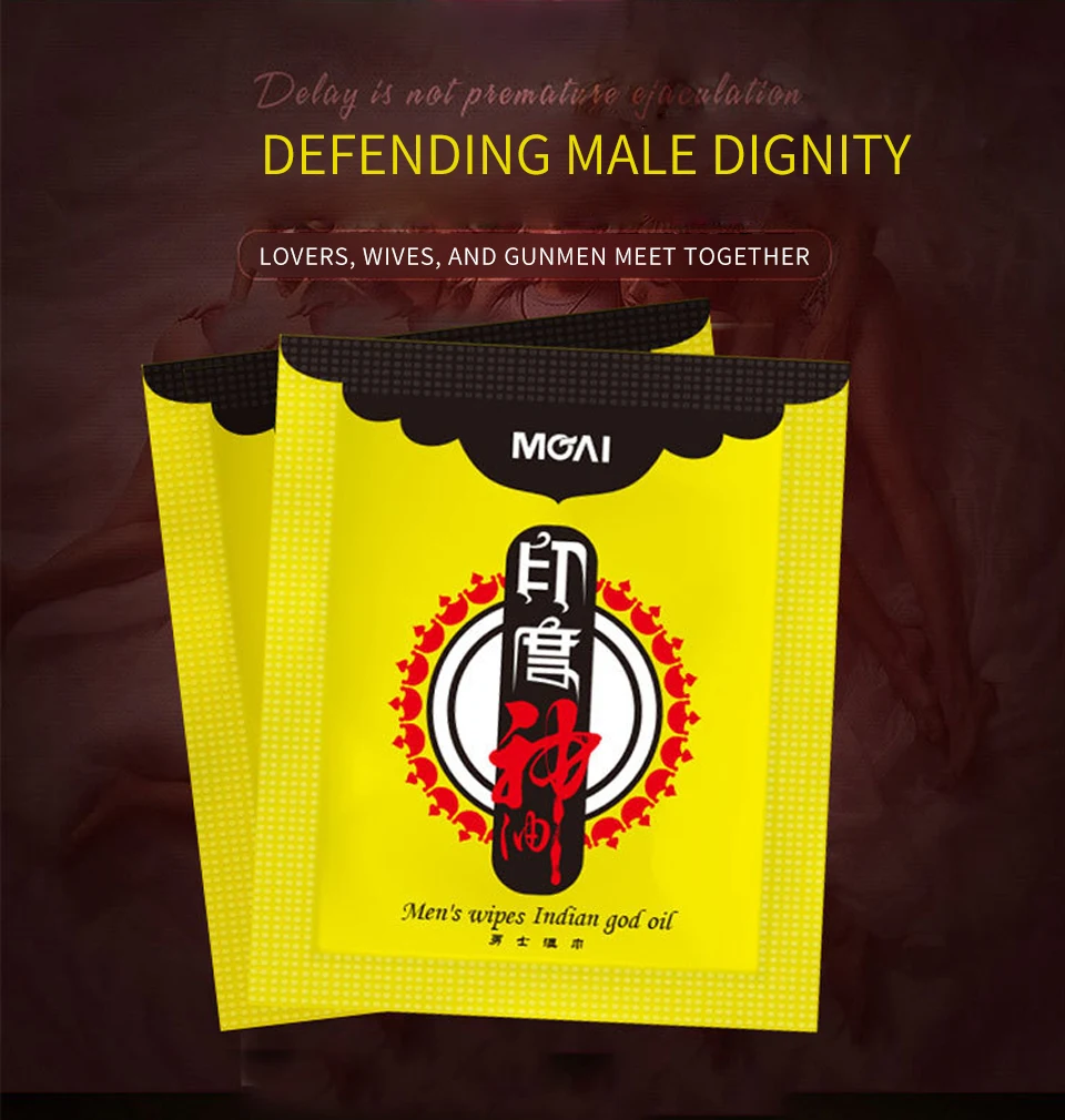 Male Delay Wipes Natural Wet Tissue India Oil Man Sexual Prolong Retardant Enhancer Pleasure for Men Lasting Sex Wipes 30 pcs