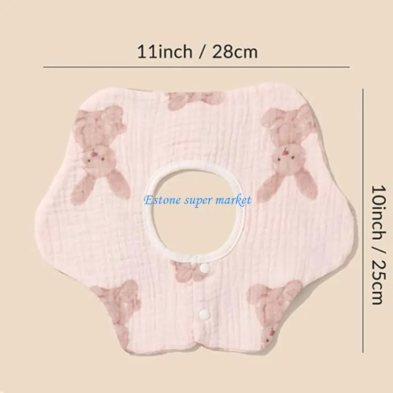 090B Babador infantil babador para bebê babador algodão respirável babador dentição estampado saliva Toalha