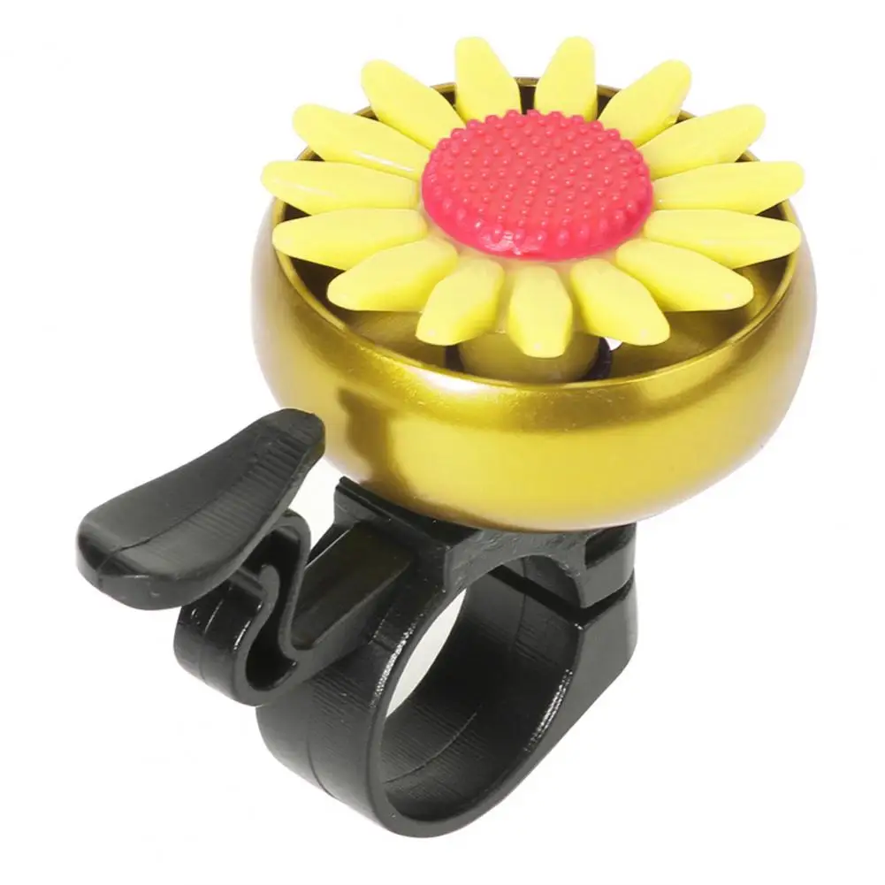 Bicycle Alarm Bells Crisp Sound Sunflower Decor Safety Alert Anti Corrosion Cycling Alarm Bike Bell Cycling Accessories