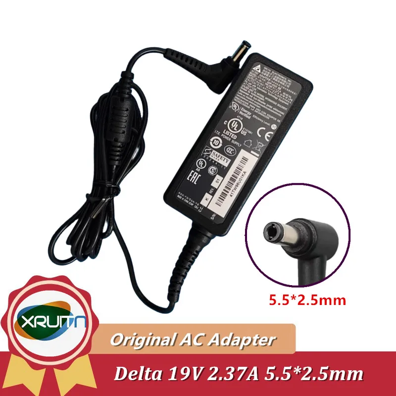 

Genuine Delta ADP-45VD BB 19V 2.37A 45W Laptop AC Adapter Charger with 5.5*2.5mm Tip Original Notebook Power Supply Adaptor