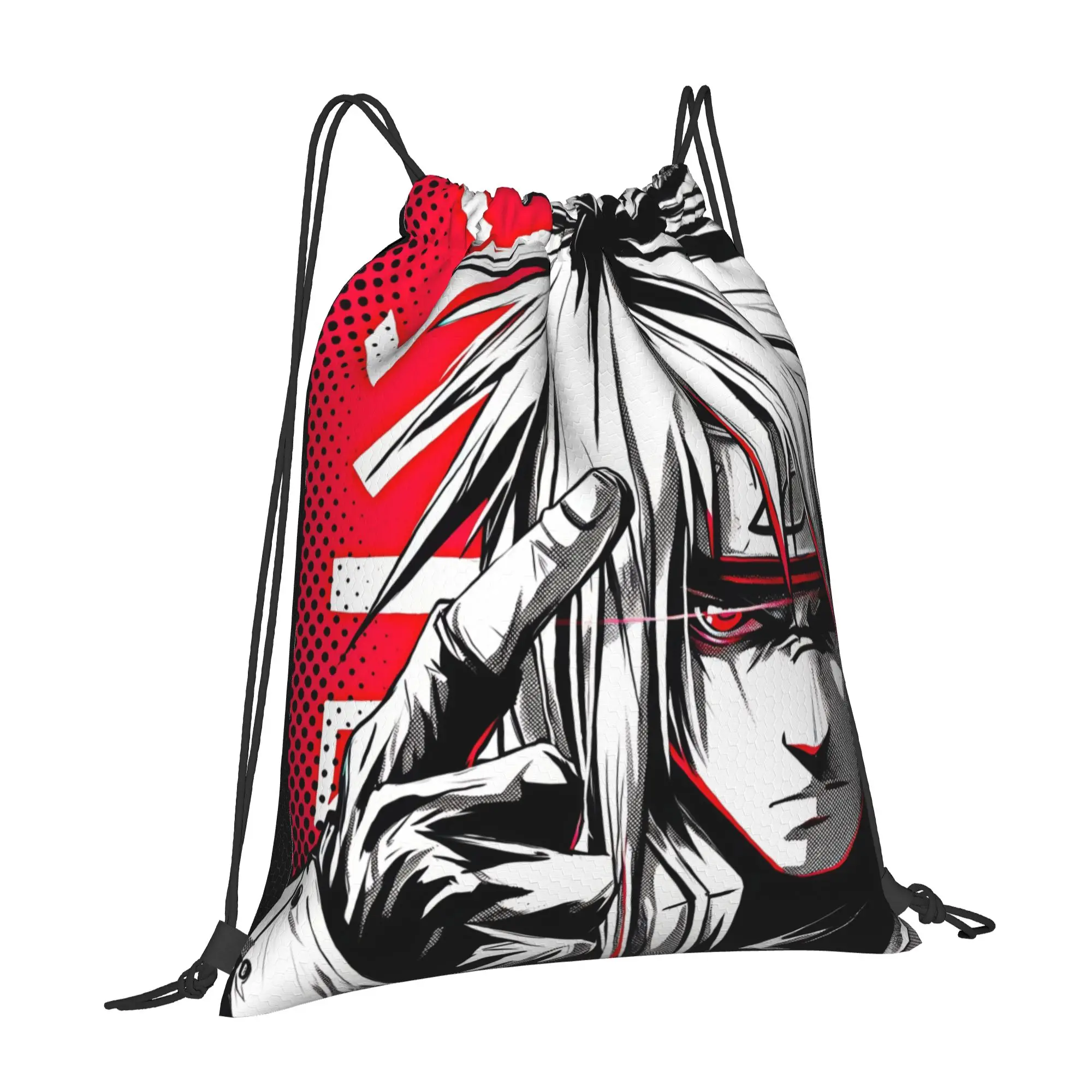 gym Pouch Naruto anime comic  Drawstring Bags Travel Unisex Storage Organize Bundle Pocket Rope Bag