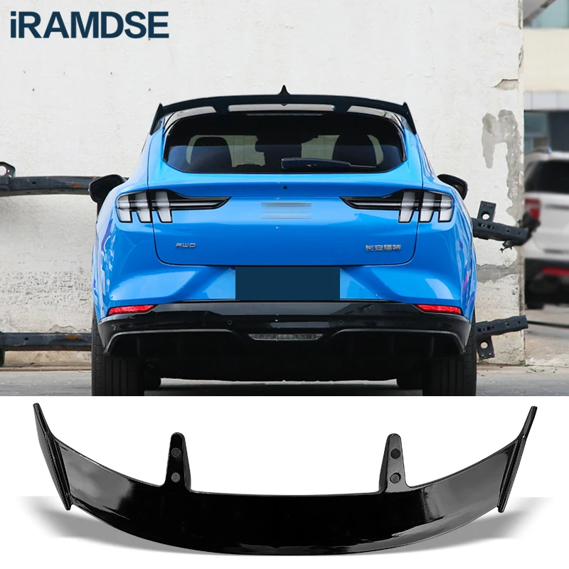 Spoiler di superficie in carbonio per Ford Mustang Mach-E nero posteriore tronco parabrezza ala del tetto 2021 22 tipo TE accessori