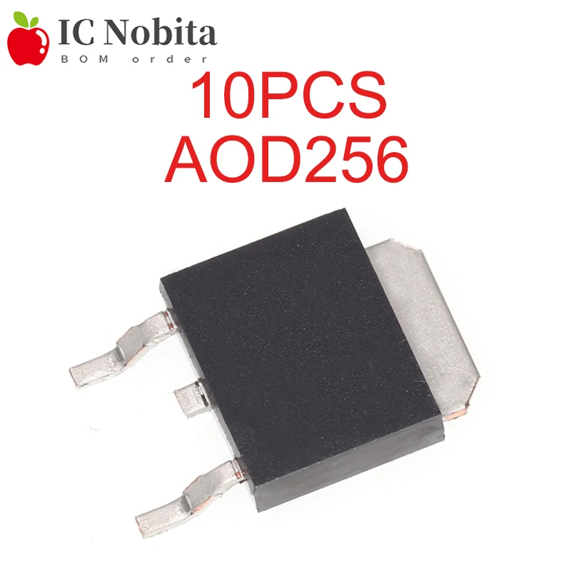 10Pcs AOD256 D256 19A 150V To-252 N Channel Field Effect Mos Buis Transistor Nieuwe