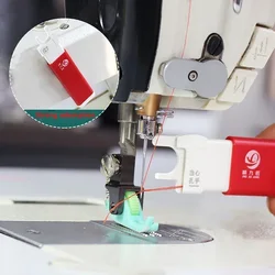 Automatic Sewing Needle Threader, Stitch Insertion Tool with 1pcs Replacement Hooks Quick for for Flat Car Machine