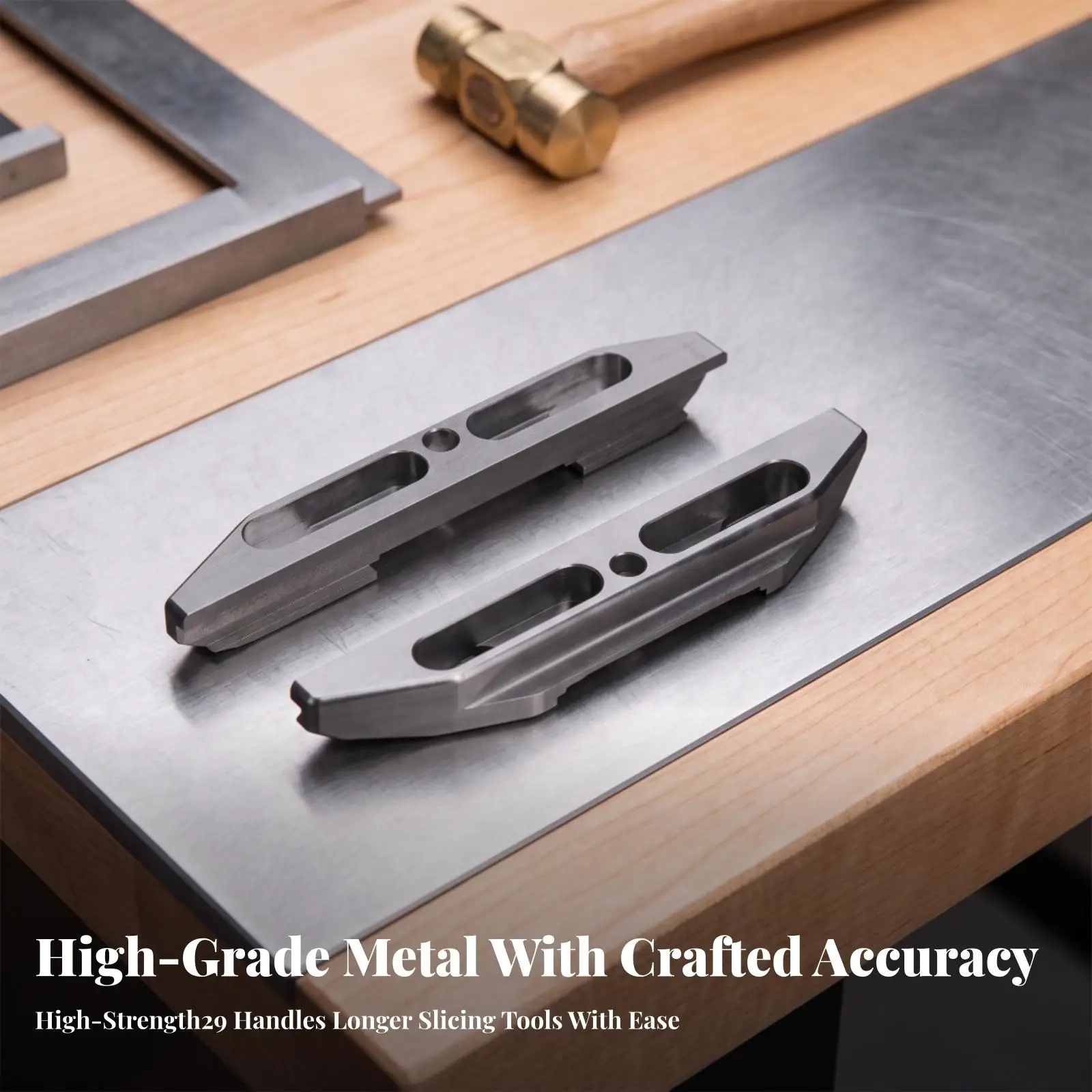 Precision Sharpening Jig for Chisel Knife Blade with Machined Aluminum Clamp for Honing