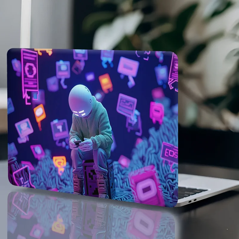 

2 pieces, European creative design of laptop stickers - computer protective film is scratch-resistant and durable, self-adhesive