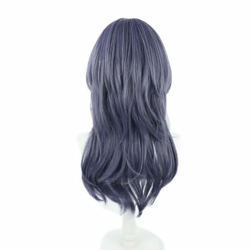 Path to Nowhere The Chief Of MBCC Female Cosplay Wigs 45cm Grey Mixed Blue Synthetic Hair