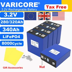 Grade A 3.2V 360AH 340Ah Battery LiFePO4 Lithium iron phospha for 12V 24V 4S E-scooter RV Solar Energy storage system Duty-free