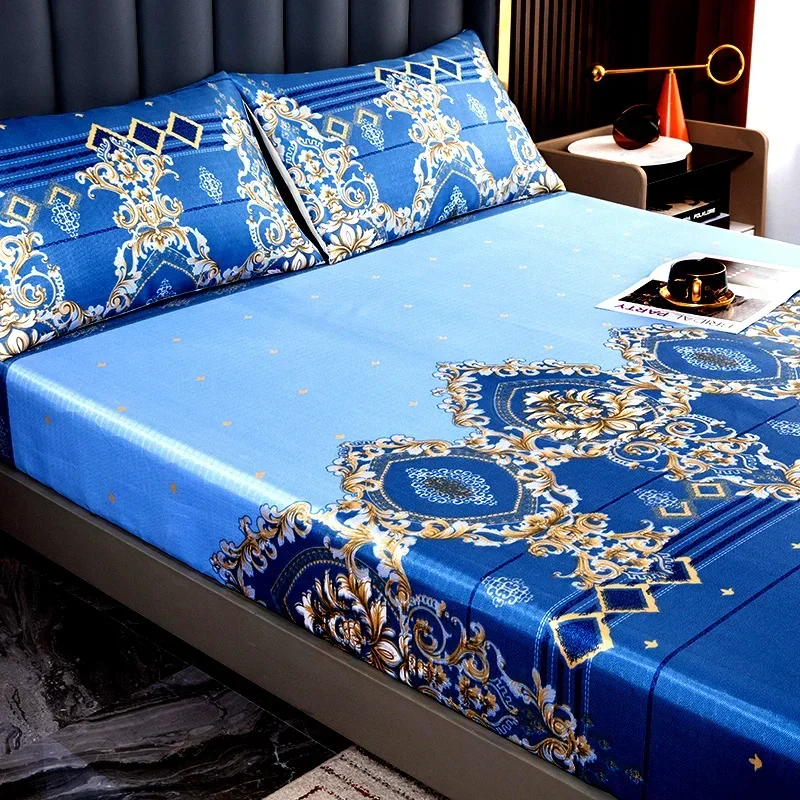 מזרן משי הקיץ סט 3 חלקים של בית סטודנט לכבס מזגן מצעים חורף וקיץ