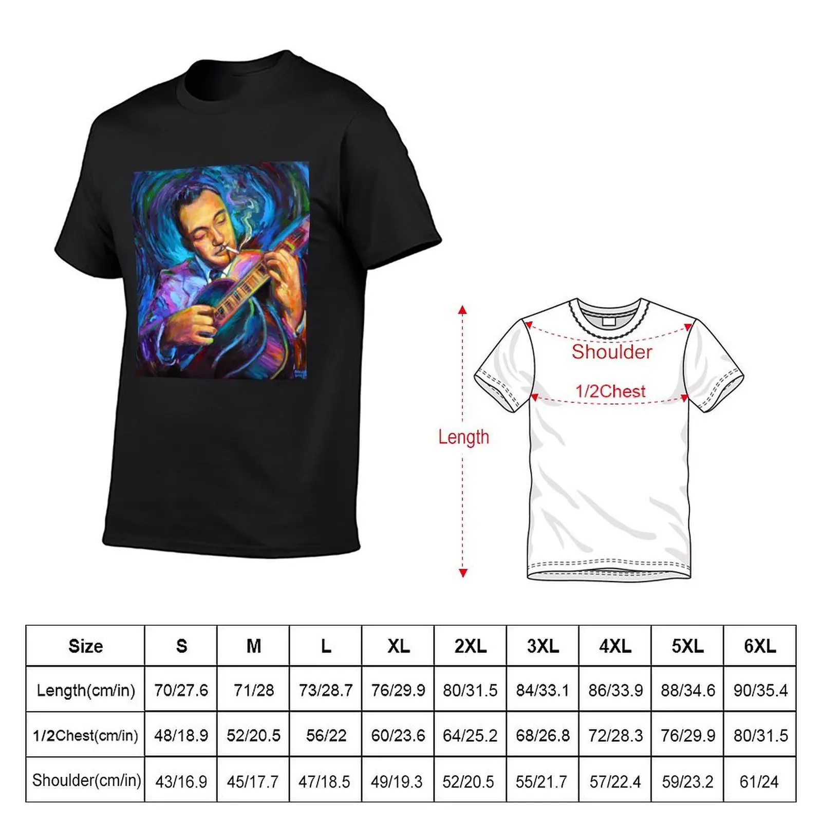 Django Reinhardt Gypsy Jazz Guitarist by Robert Phelps T-Shirt funnys big and tall t shirts for men