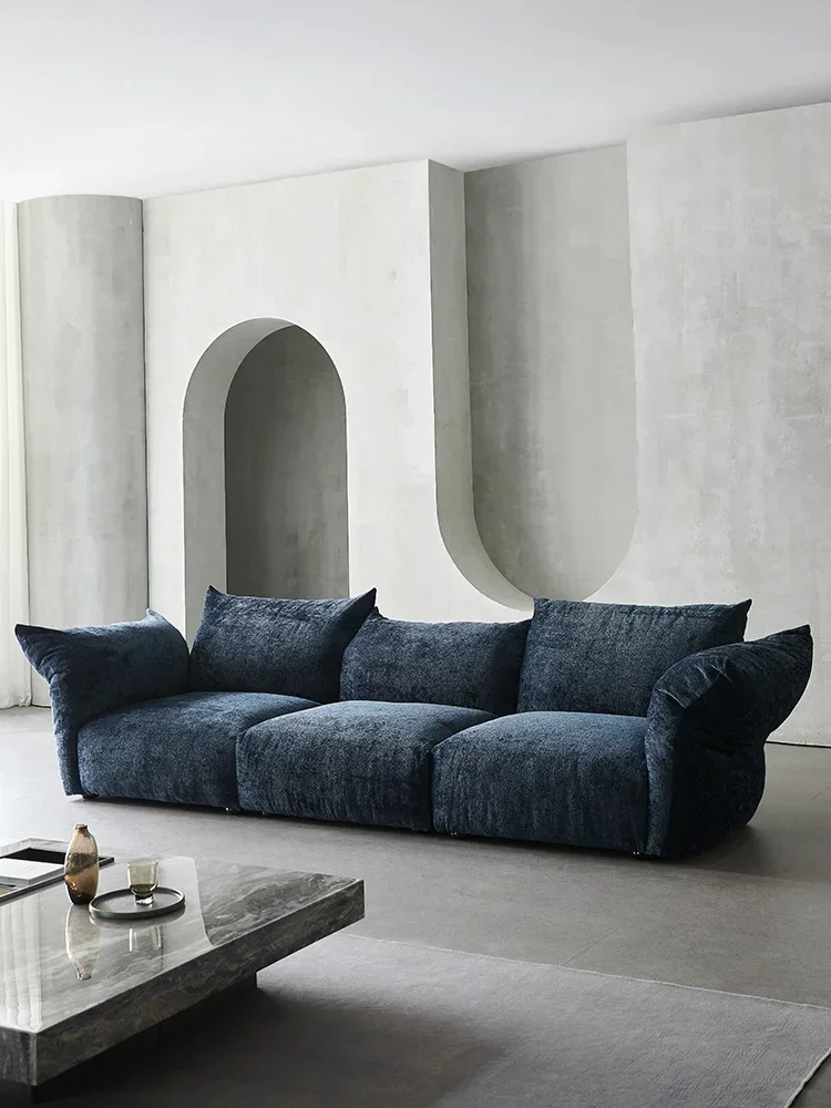 Petal fabric sofa villa large and small apartment shaped arc