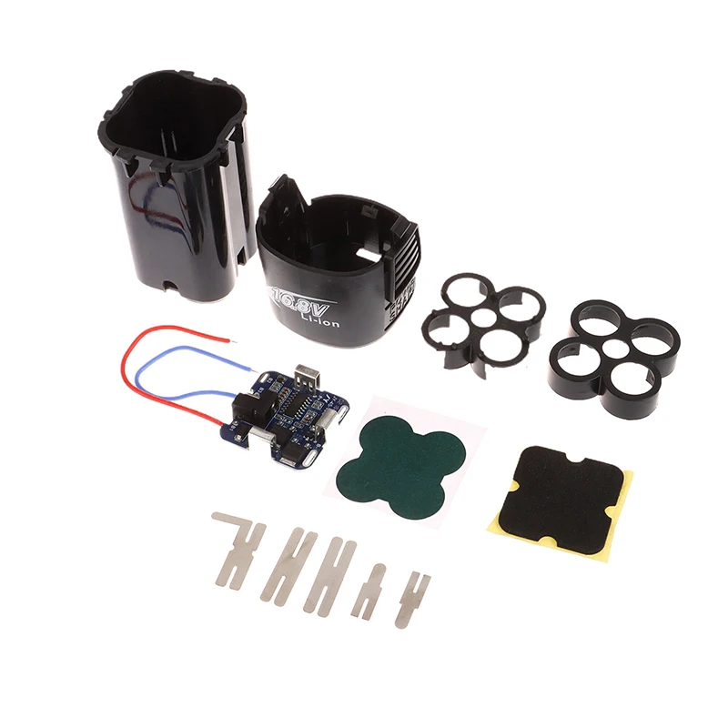 4S BMS 18650 Lithium Battery Storage Box 16.8V BMS PCBA For Electric Tool With Holder Nickel Capacity Label Without Battery
