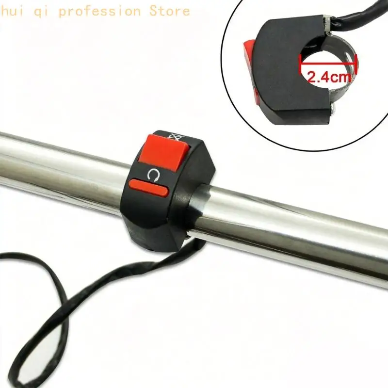 Motorrad-Lichtlenker-Kabelbaum-Set 12 V mit Stangenschalter für Zusatzlampen H8WE – Detail 4
