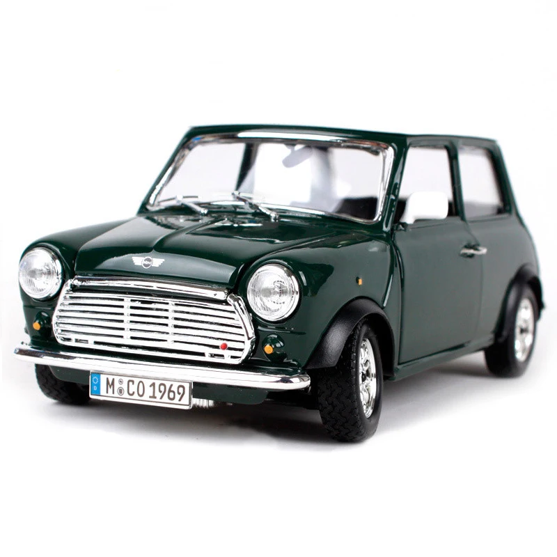 Bburago 1:24 1969 Mini Cooper Simulation Diecast Alloy Model Car For Boys Gifts Toys Original Box