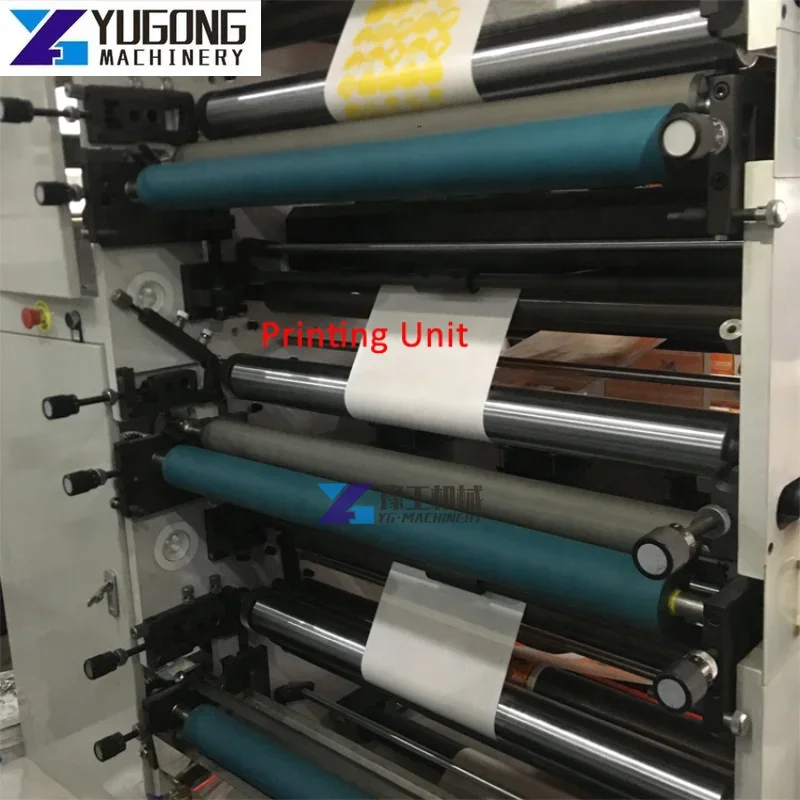 3 4 5 6 Color Coffee Tea Paper Cup Roll Flexo Printing Machine Flexographic Printer Machine Flexo Printing Die Cutting Machine