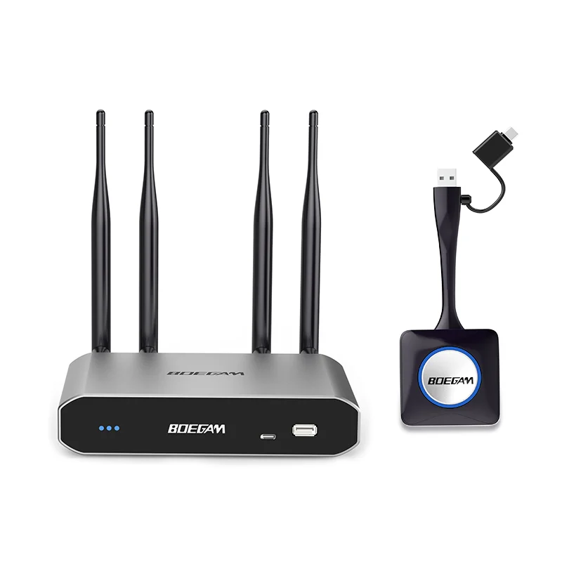 4K BYOM Wireless Presentation System For Zoom & Google Meet - Wireless Screen Sharing & Collaboration Cross Platform