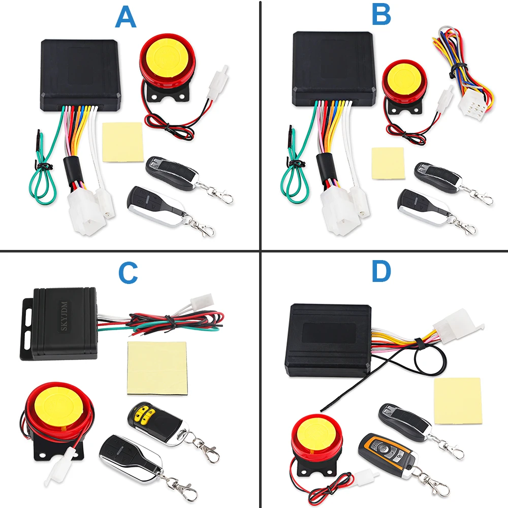 

Universal Motorcycle Bike Alarm System Scooter Anti-theft Security Alarm Moto Remote Control Engine Start + Alarme Moto Speaker