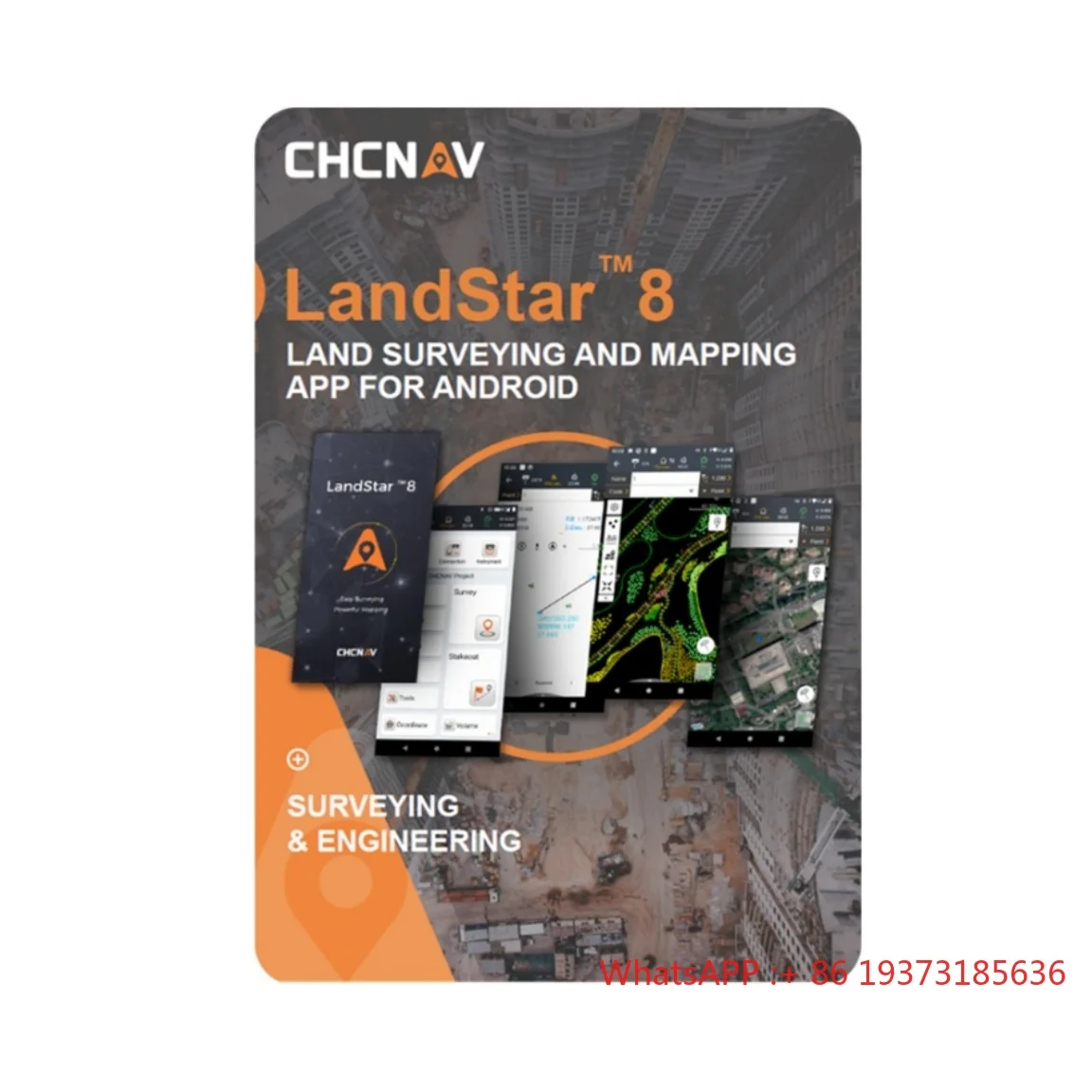 CHCNAV Landstar7 Landstar8 Surveying Mapping Software Android APP for CHC GNSS RTK HCE600 HCE700 Controller
