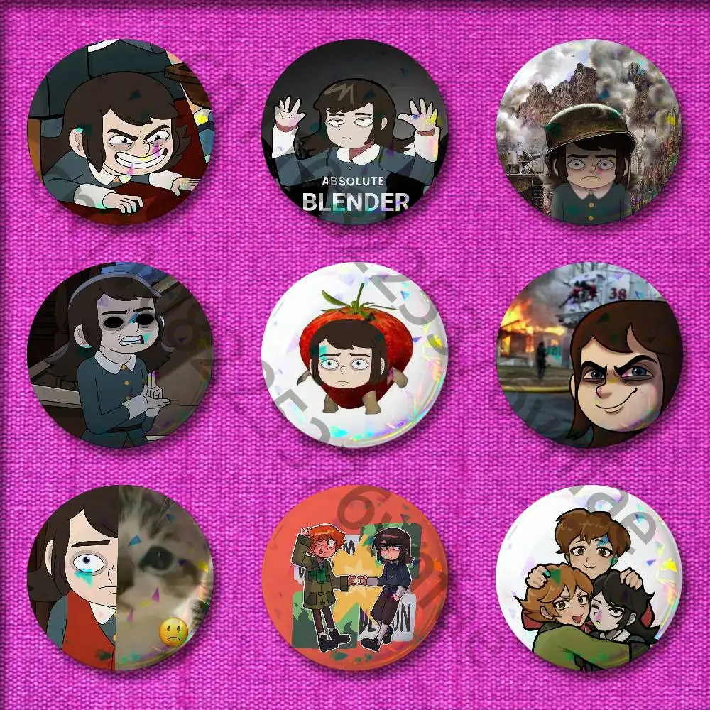 

Abaddon H-Haunted H-Hotel Badge For 75mm 25mm 44mm 32mm 58mm Round Pin Brooch Insignia Shell Adornment