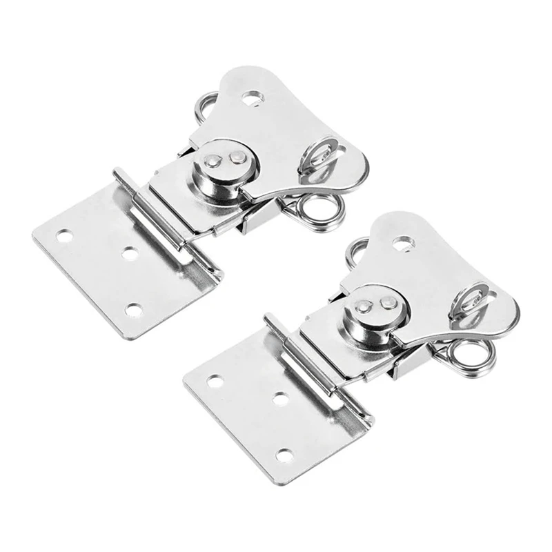 4 Pack Spring Loaded Butterfly Latch Large Doorkeeper Clamp Butterfly Box Clamp For Wooden Box, Packing Box, Air Box