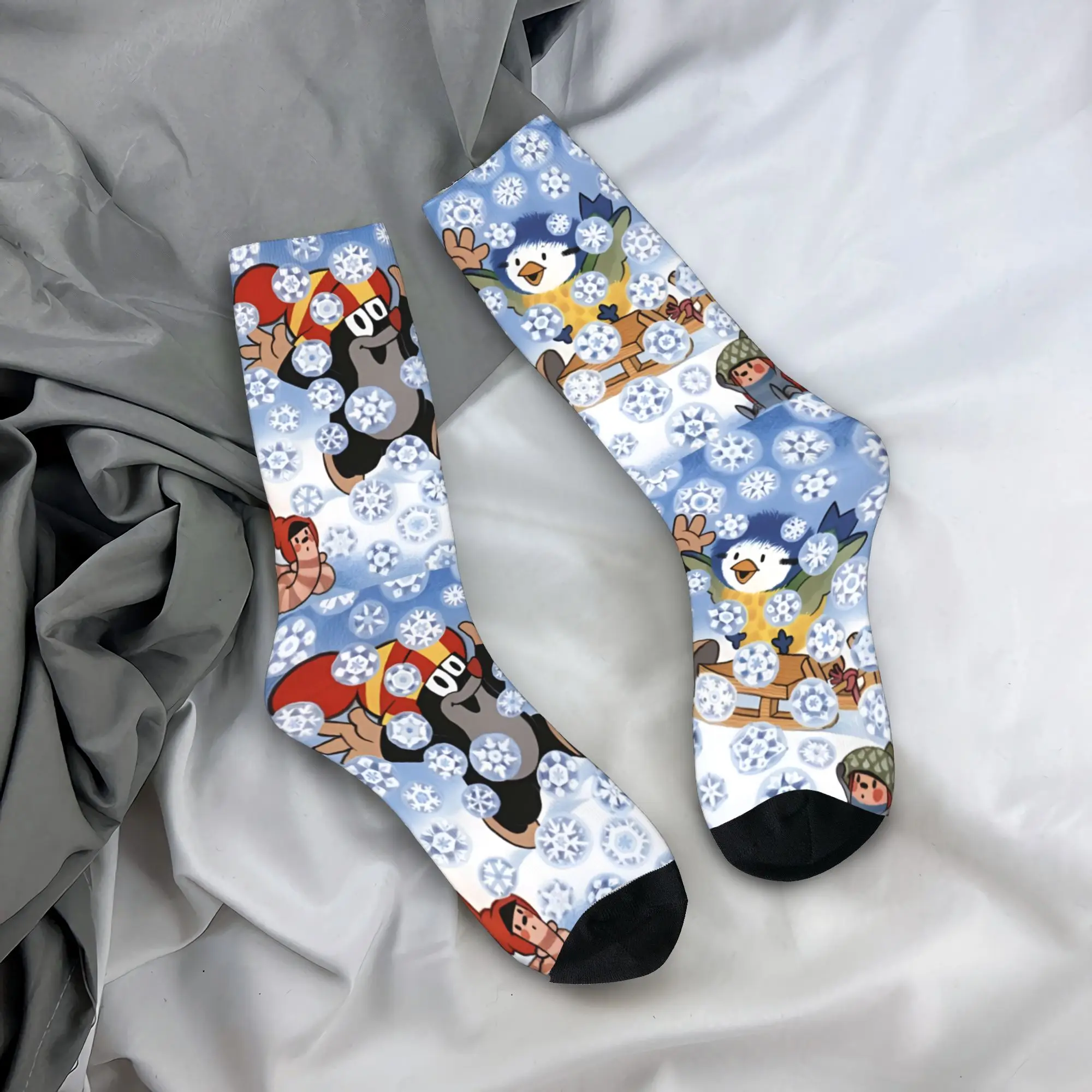 

Custom Novelty Mens Hot K-Krteks M-Moles Cartoon Dress Socks Unisex Comfortable Warm 3D Printed Comic Crew Socks