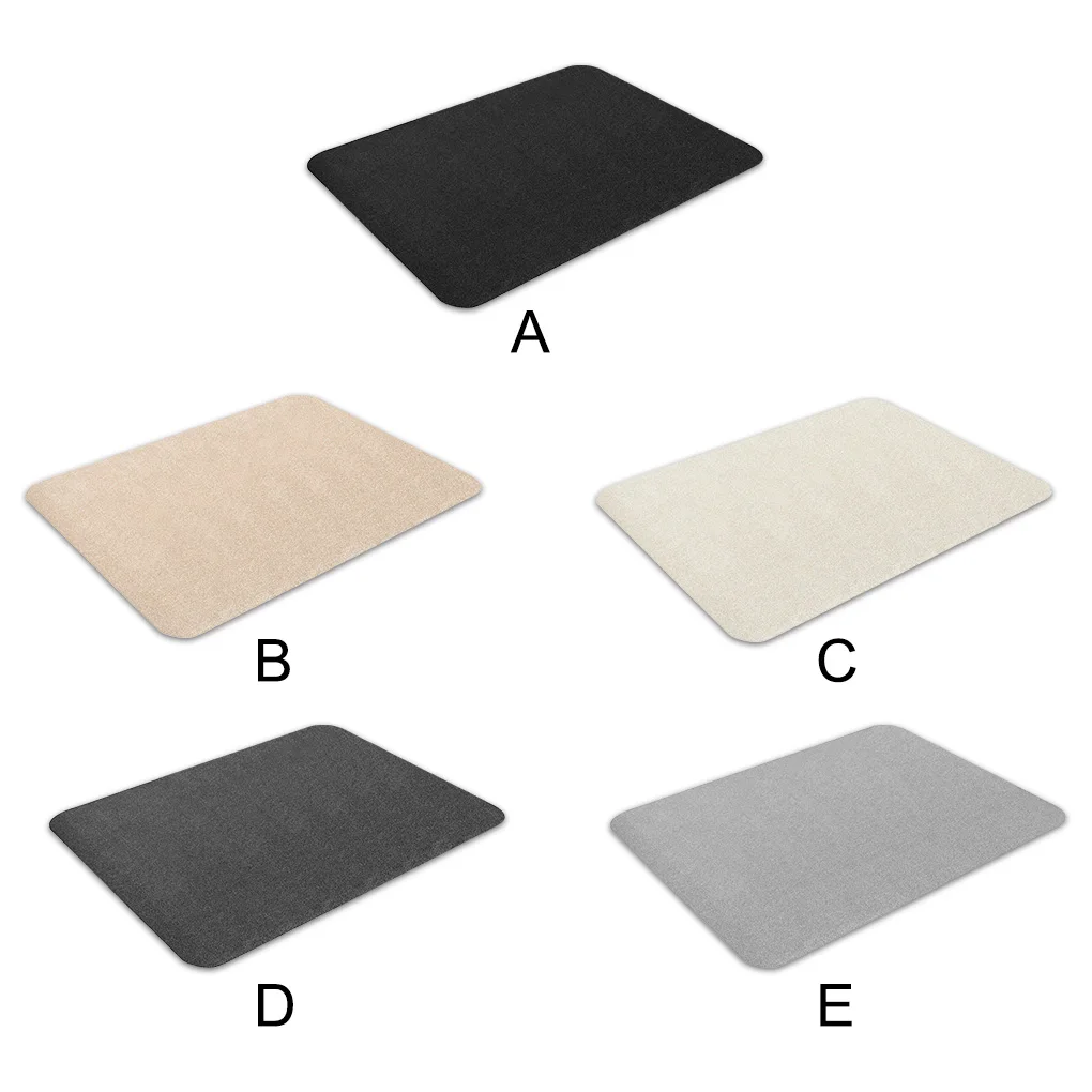 Chair Mat Anti-scratch Anti-slip Swivel Chair Pad Reusable Polyester Floor Carpet for Home Office, Dark Gray