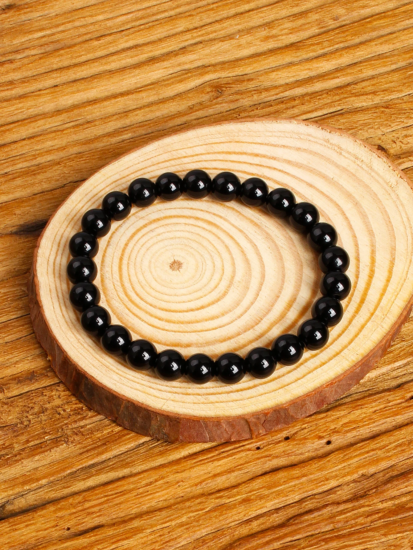 Original Natural Stone Onyx Bead Bracelet Protection Strength Confidence Boost & Positive Energy Healing Yoga Jewelry Wholesale