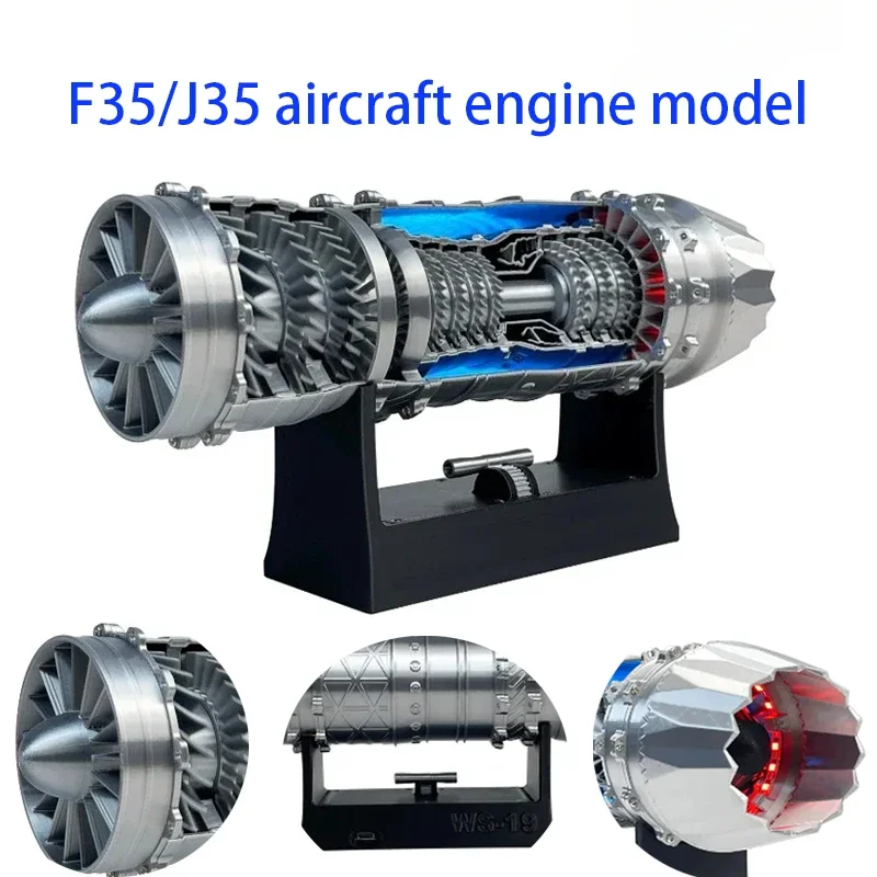 

F-35 Aviation Aircraft Turbojet Engine Model Exquisite Fighter High Performance Cool Collection Gift Model Toy