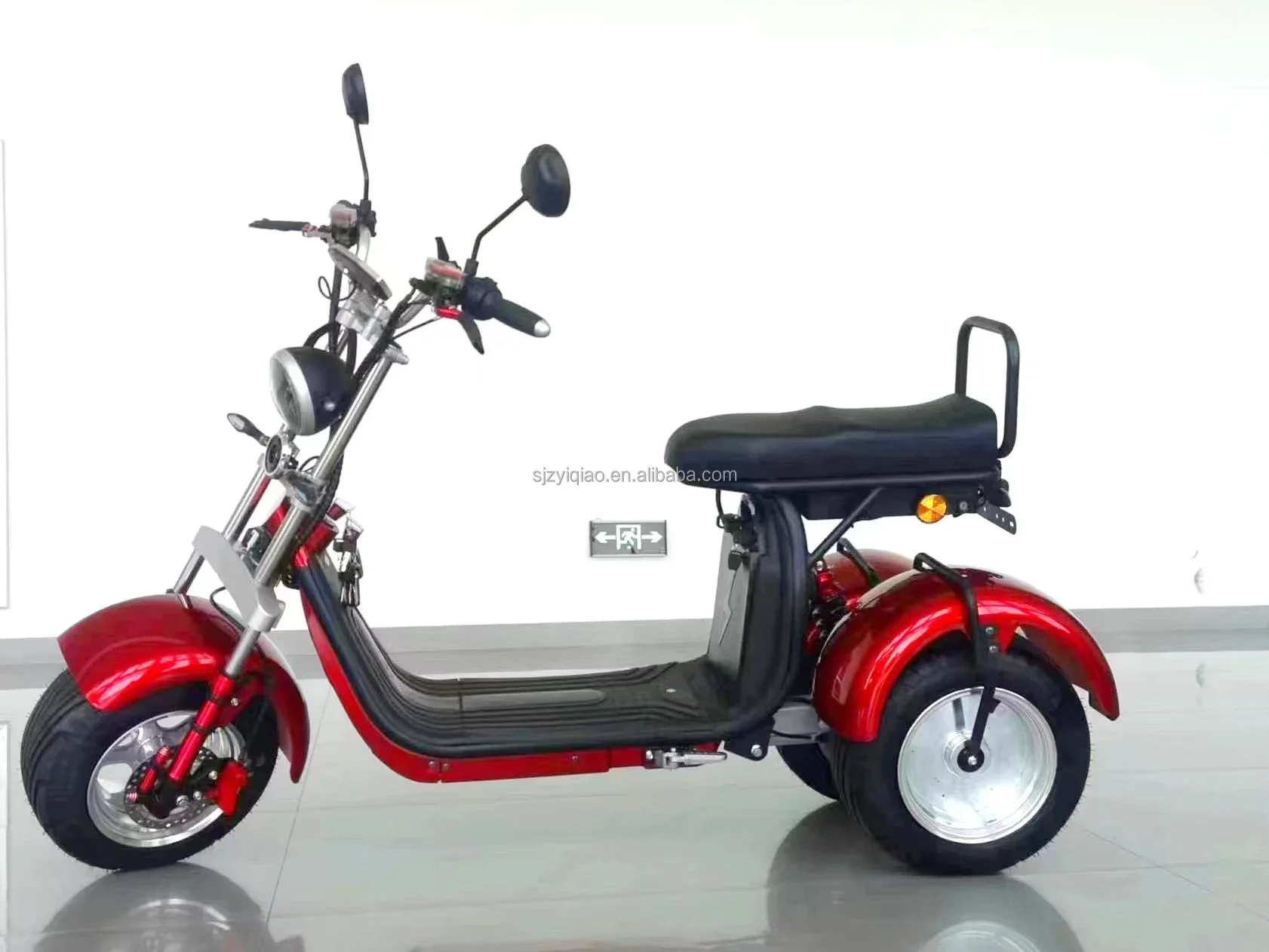 

High Quality 4000W Dual Motor Electric Scooter with 60V 40AH Fat Tire 3-Wheel and EU Warehouse for Adults from EEC COC Citycoco