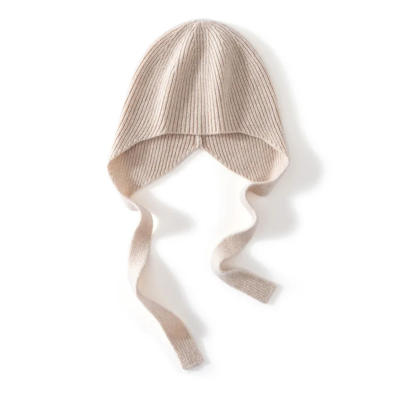 100%Quality Cashmere Knitted Ear Protection Hats For Women&Men Winter Warm Beanies Caps Outdoor Balaclava EarCaps Bomber Hats