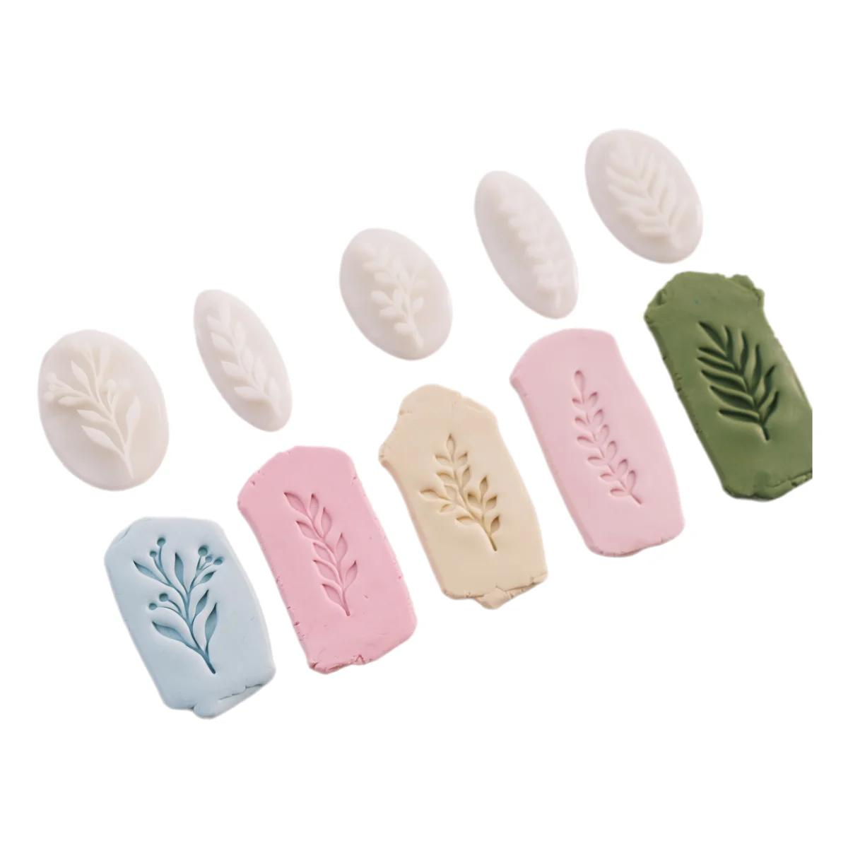 

Clay Leaf Stamps and Leaves Cutters for Creative Polymer Clay Jewelry Pottery Ceramic Crafts Diy Earring Making Supplies Tool